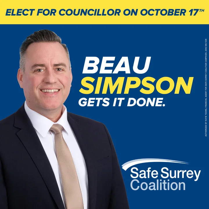 Beau Simpson — Elect for Council, Safe Surrey Coalition