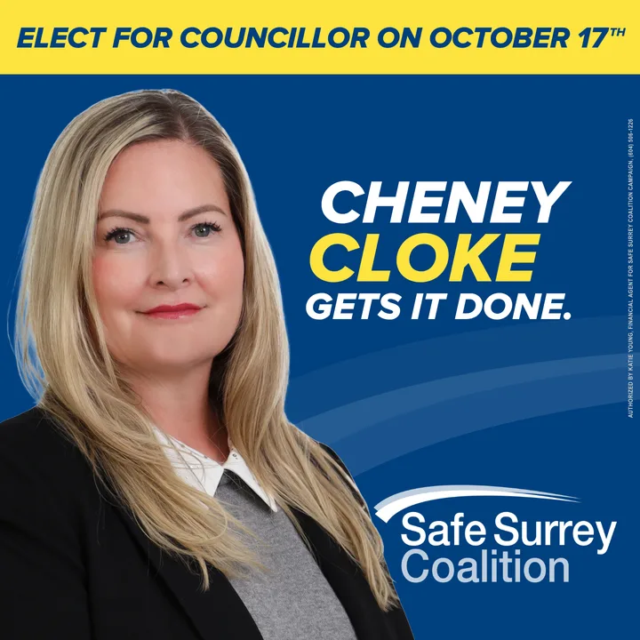 Cheney Cloke — Elect for Council, Safe Surrey Coalition