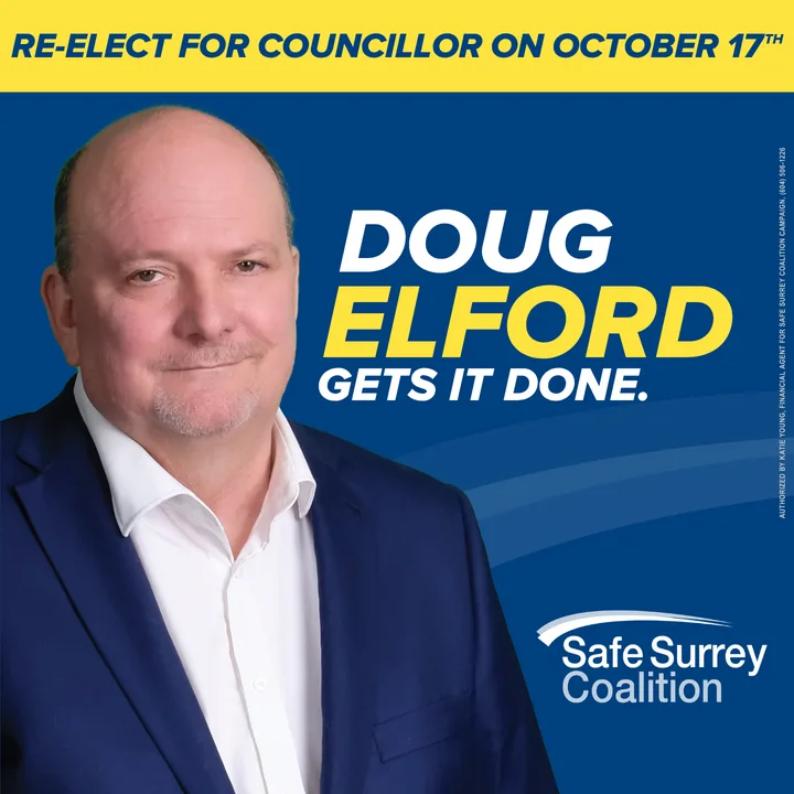 Doug Elford — Re-Elect for Council, Safe Surrey Coalition